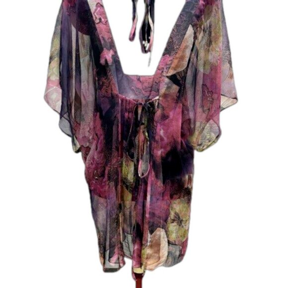 Julian Love Fairy Dress Beach Cover Sheer Mermaidcore - Picture 7 of 10